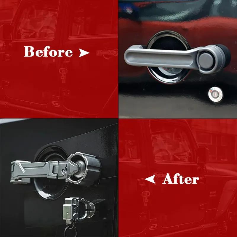 For Jeep Wrangler JK 2007 2008 2009 2010 2011 2012 2013 2014 2015 2016 2017 Car Exterior Mechanical Door Handle Doors Styling