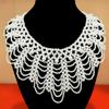 Wedding Bride Dress Necklace Pearl Fake Collar Detachable Collar Pearl Beaded Lace Trim Collar