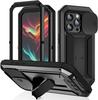 Прочный металлический противоударный чехол для iPhone, Чехол для iPhone 16 13 15 14 Pro Max, Винтовой военный ударопрочный чехол с защитой экрана