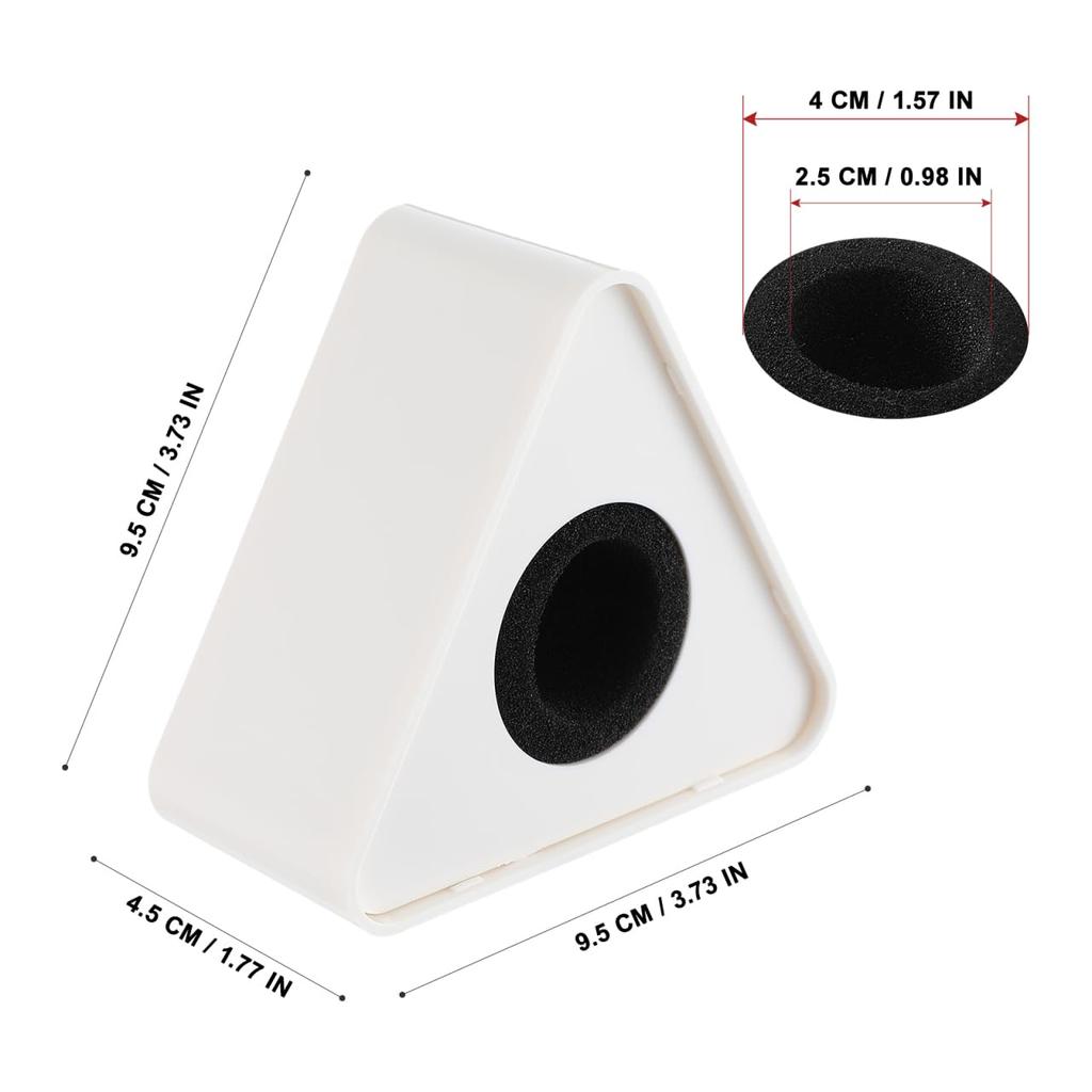 EXCEART Interview Microgo ABS Injection Molded Interview Microphone Station Microphone Flag Advertising Image Enhancement Portable Set of 2 (White