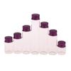 10Pcs 5/7/10/14/18/20/26Ml Tiny Glass Jar Bottles With Aluminium Lid Storage Jar