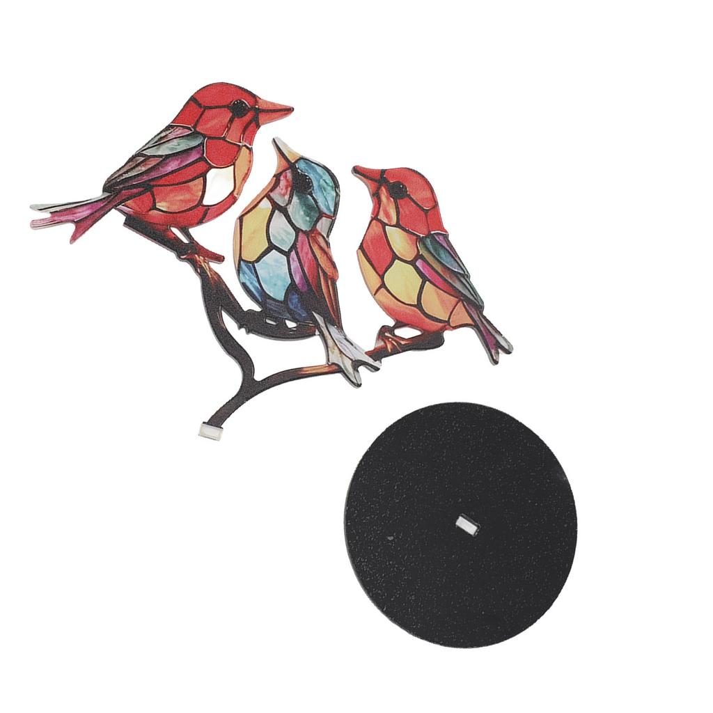 Птицы на ветке украшения ремесло акриловые красочные яркие плоские статуи животных украшение для рабочего стола