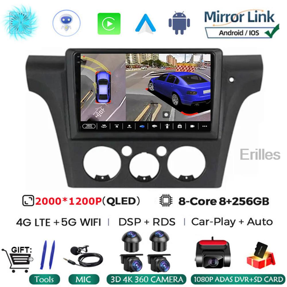 Для Mitsubishi Outlander 1 2002-2008 2Din 4G Android 14 Автомобильный Радио Мультимедиа Видео Плеер Навигация GPS Carplay Стерео БЕЗ DVD