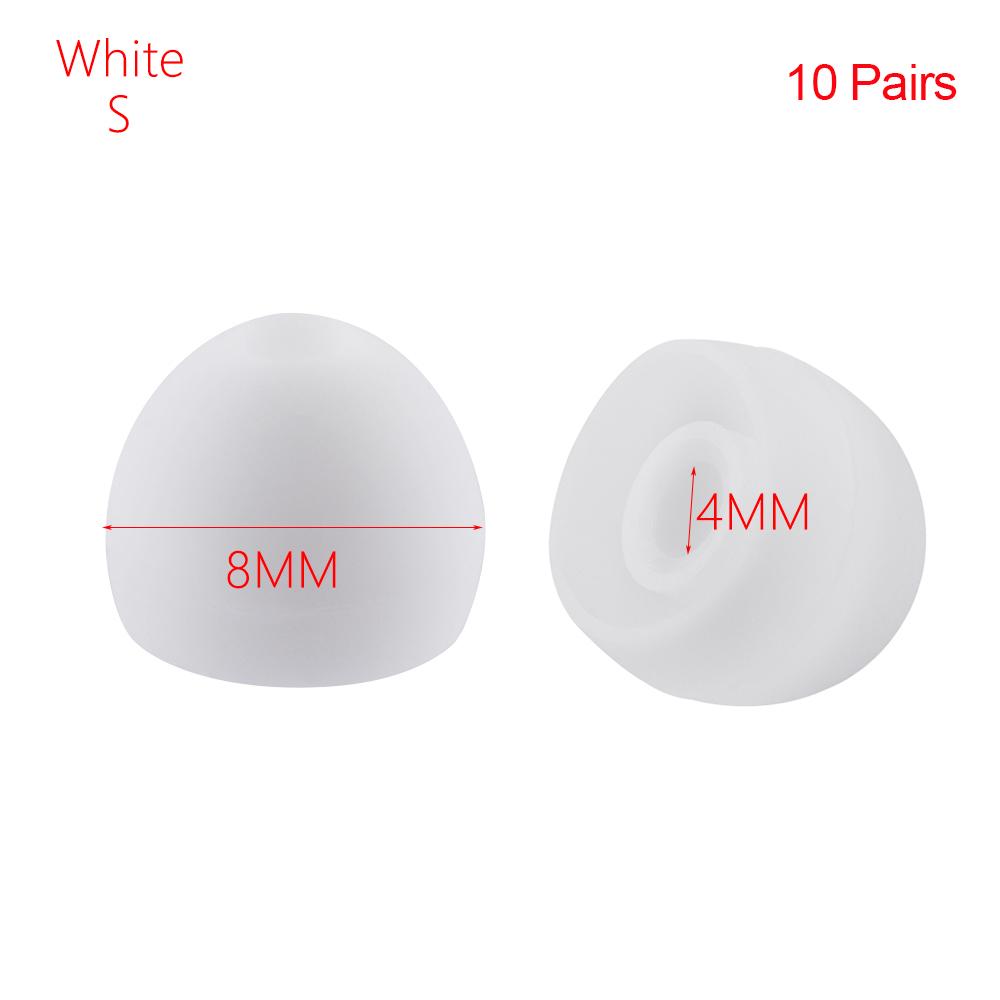 Пары универсальных колпачков 4 мм, резиновые вкладыши, сменные наушники-вкладыши, силиконовые насадки для наушников