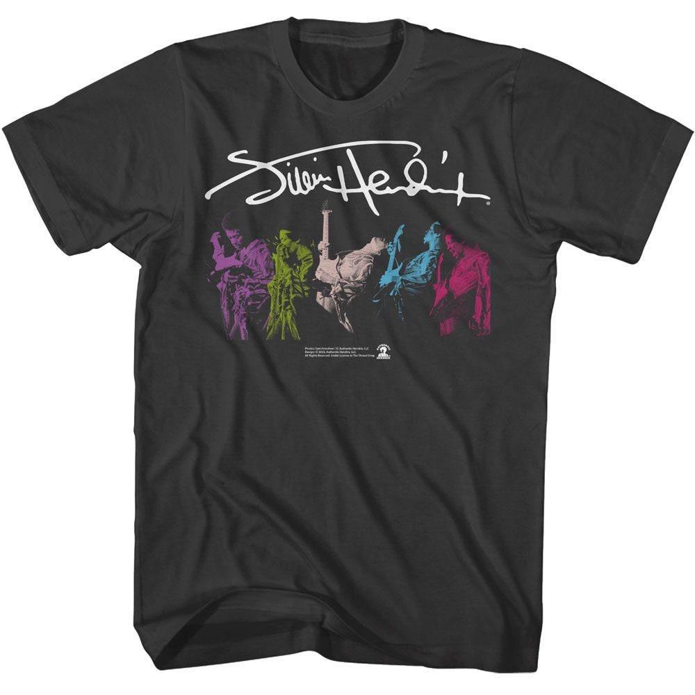 Jimi Hendrix Signature and Multi Photo Smoke T-Shirt