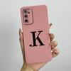 Чехол для телефона OPPO A54s Чехол oppo A16 A16S CPH2269 CPH2271 Милые буквы Квадратный Жидкий силикон Мягкий Ударопрочный Задняя крышка Funda