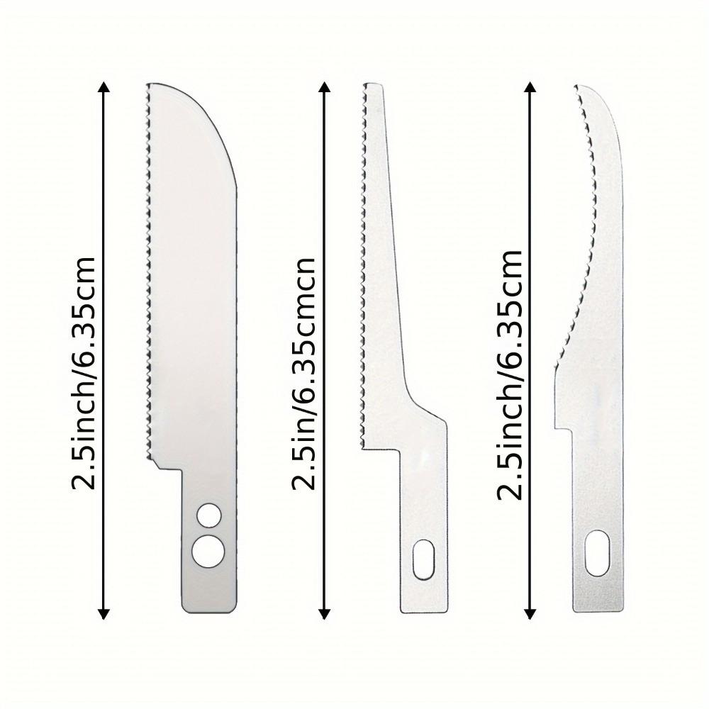 Набор из 8 мини-пил для поделок, точный нож для хобби своими руками со сменными стальными лезвиями для резки дерева и поделок, ручной многофункциональный инструмент