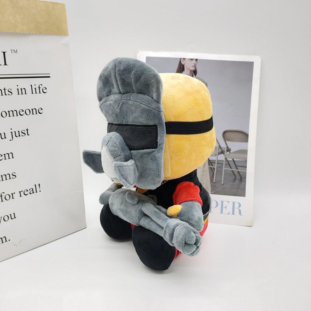 Плюшевая кукла Roblox Minigunner Masked Man: Мягкая набивная коллекционная фигурка со съемной маской