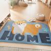 Мультяшный милый шелковый коврик износостойкий входной коврик ПВХ дверной коврик нескользящий пылеудаляющий можно разрезать и утолщать дверной коврик