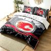 Calgary Flames 3pc Duvet Cover Set Simple Modern Bedding Set Wrinkle Resistant Soft Fabric All Season Use a perfect gift