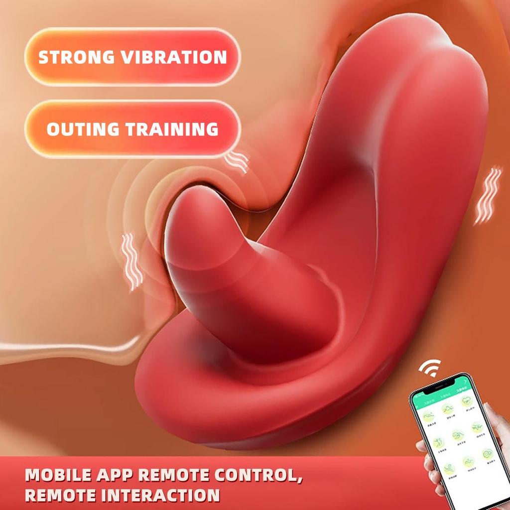 Вибраторы с управлением через приложение, вибратор в форме языка, вибратор-бабочка с 9 режимами, носимые трусики, стимулятор клитора, секс-игрушка для женщин