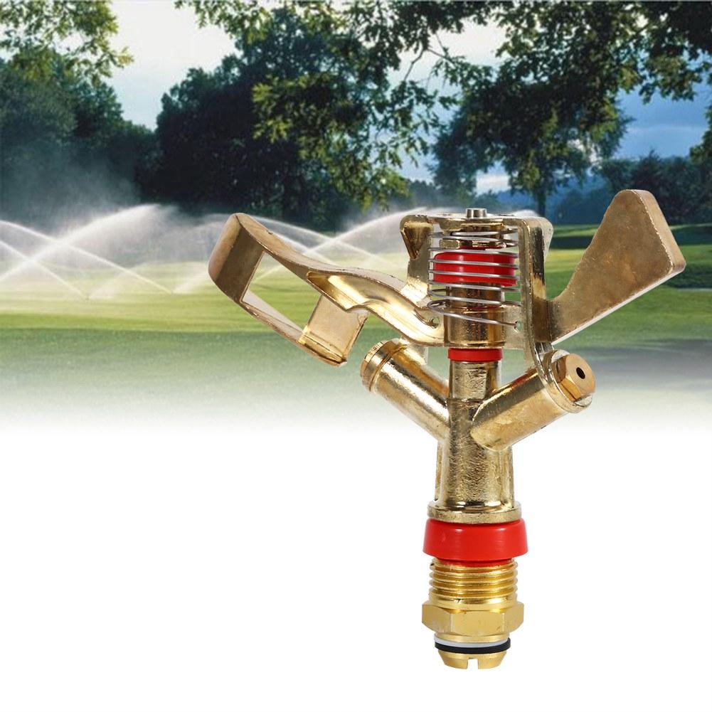 1/2 Inch Connector Brass Rotate Rocker Arm Water Sprinkler Spray Nozzle Garden Irrigation