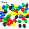 MUQZI Sports Accessory 10Pcs Rubber Oval Conical Fishing Space Beans Floating Beads Fish Accessories