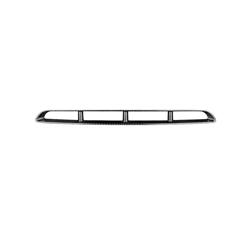 For Abarth 595 2017-2024 Real Carbon Fiber Front Center Grille Trim Sticker Car Decoration
