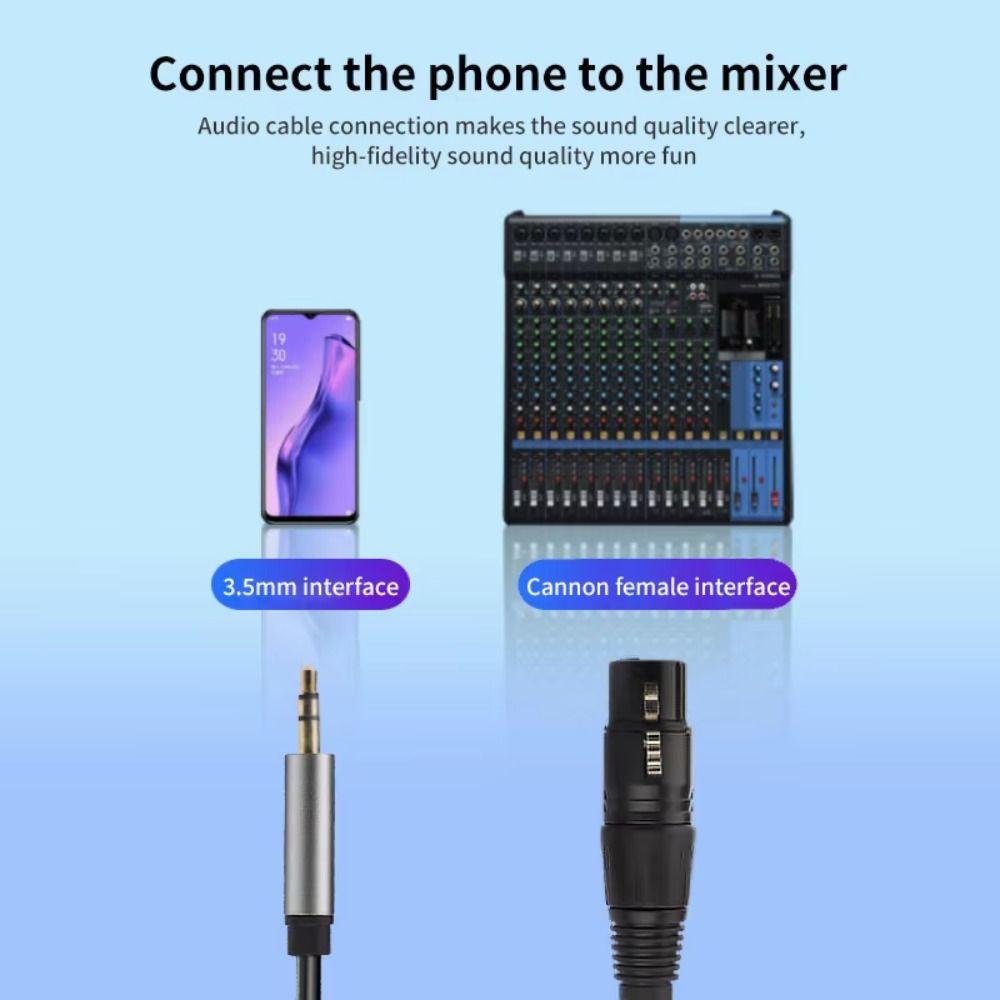 Nylon Braided Speaker Mic Adapter Cable Balanced Balanced Analog Mic Cord Guitar Amplifier