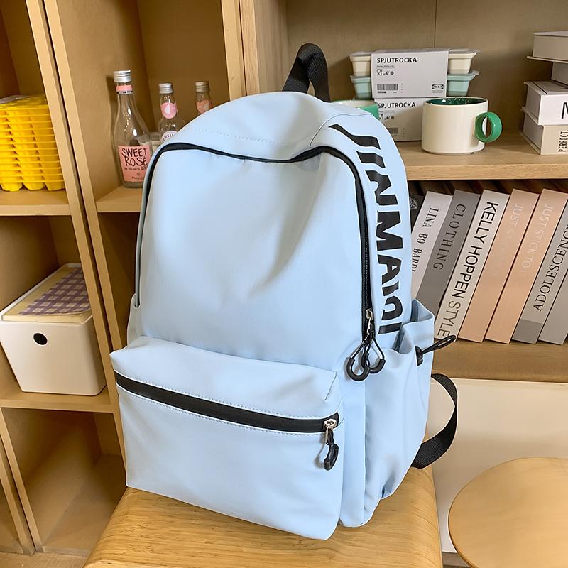 Студенческий школьный рюкзак Женский однотонный рюкзак Кампус Рюкзак с надписью