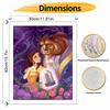 Disney Beauty and the Beast oil painting art handmade diy painting home decoration gift