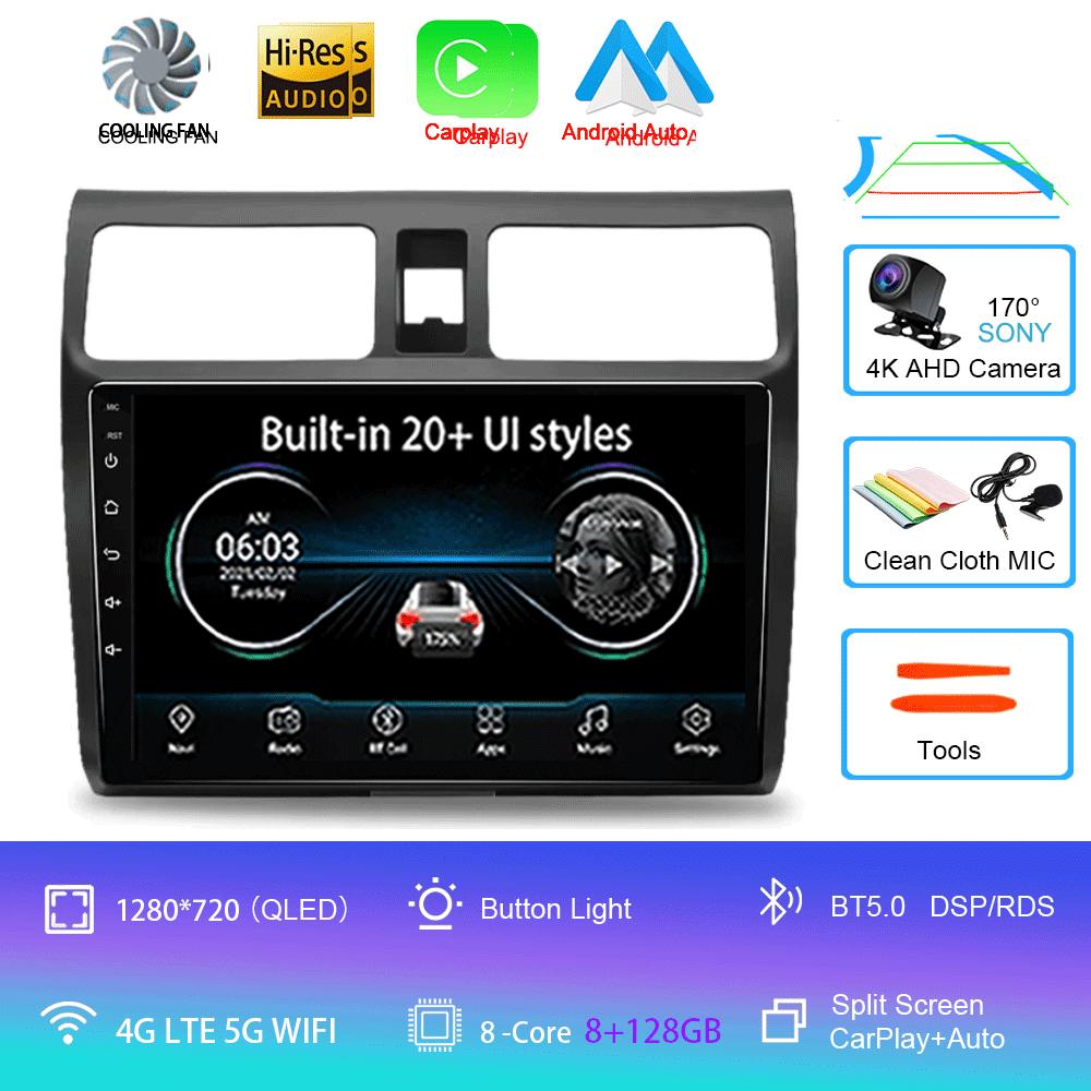 9-дюймовый Android 14 для Suzuki Jimny JB64 JB74 2018 - 2020 Мультимедийный видеоплеер Автомагнитола Стерео GPS 2din Навигация CarPlay