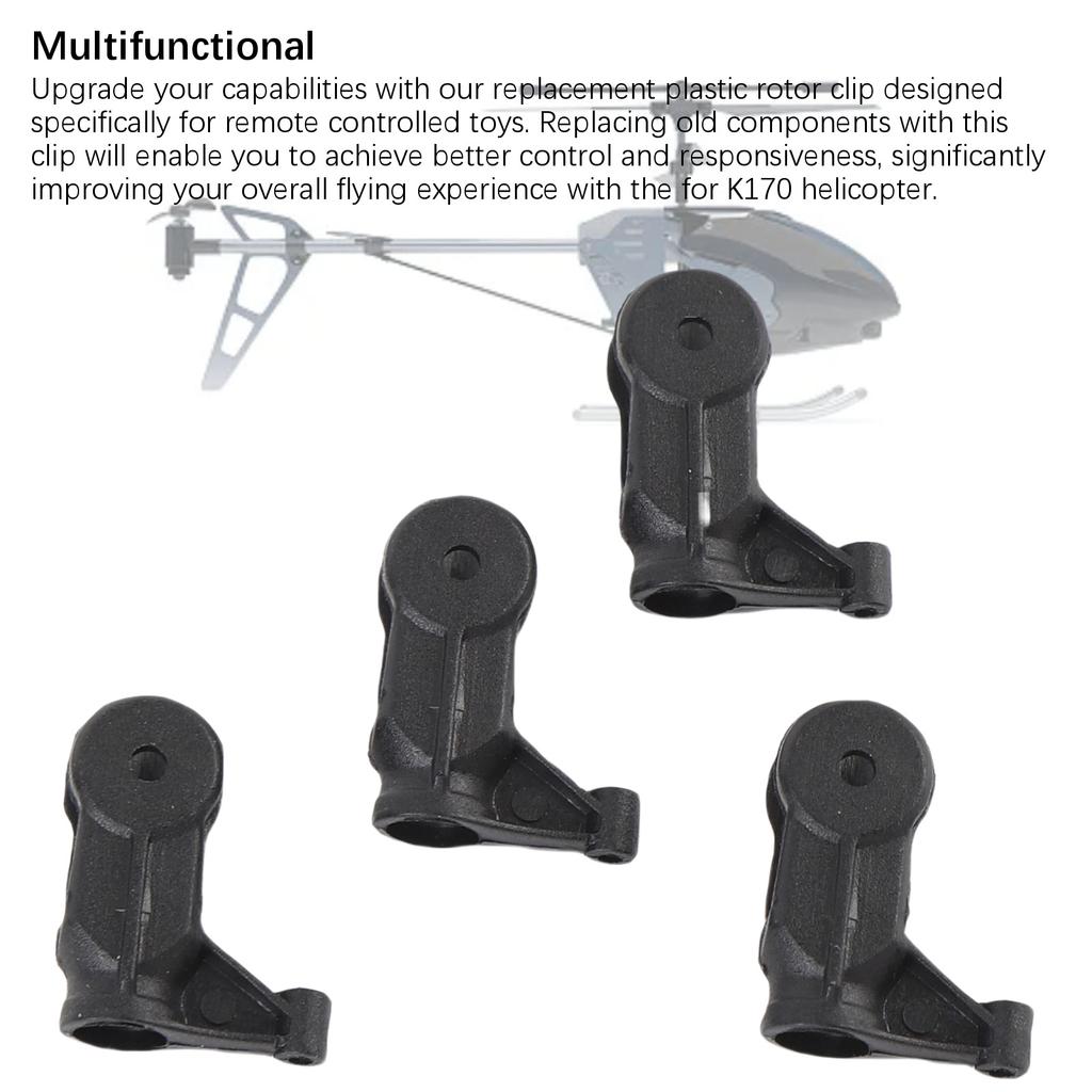 4PCS RC Rotor Clips Plastic Exquisite Workmanship RC Helicopter Rotor Clip Replacement for K170