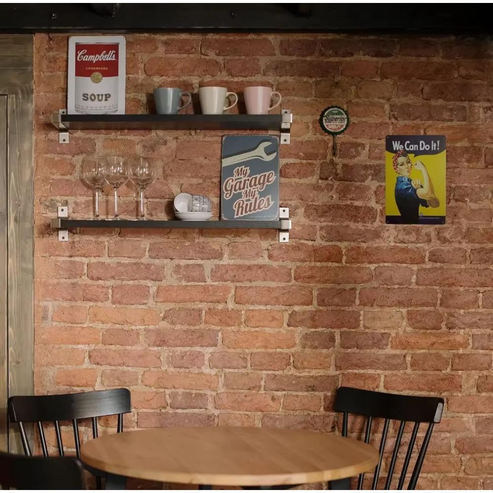 Pin-up Girl We Can Do It Металлический ретро-декор для стен Винтажные жестяные знаки Классическое настенное искусство для дома Гараж Человек Пещера Декор в винтажном стиле