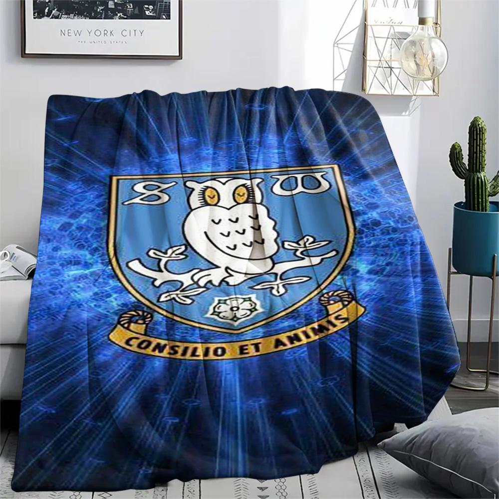 1PC Sheffield Wednesday Football Club Patterned Flannel Blanket Suitable For All Seasons for Home Decor Warmth and Comfort Gifts Holiday Present