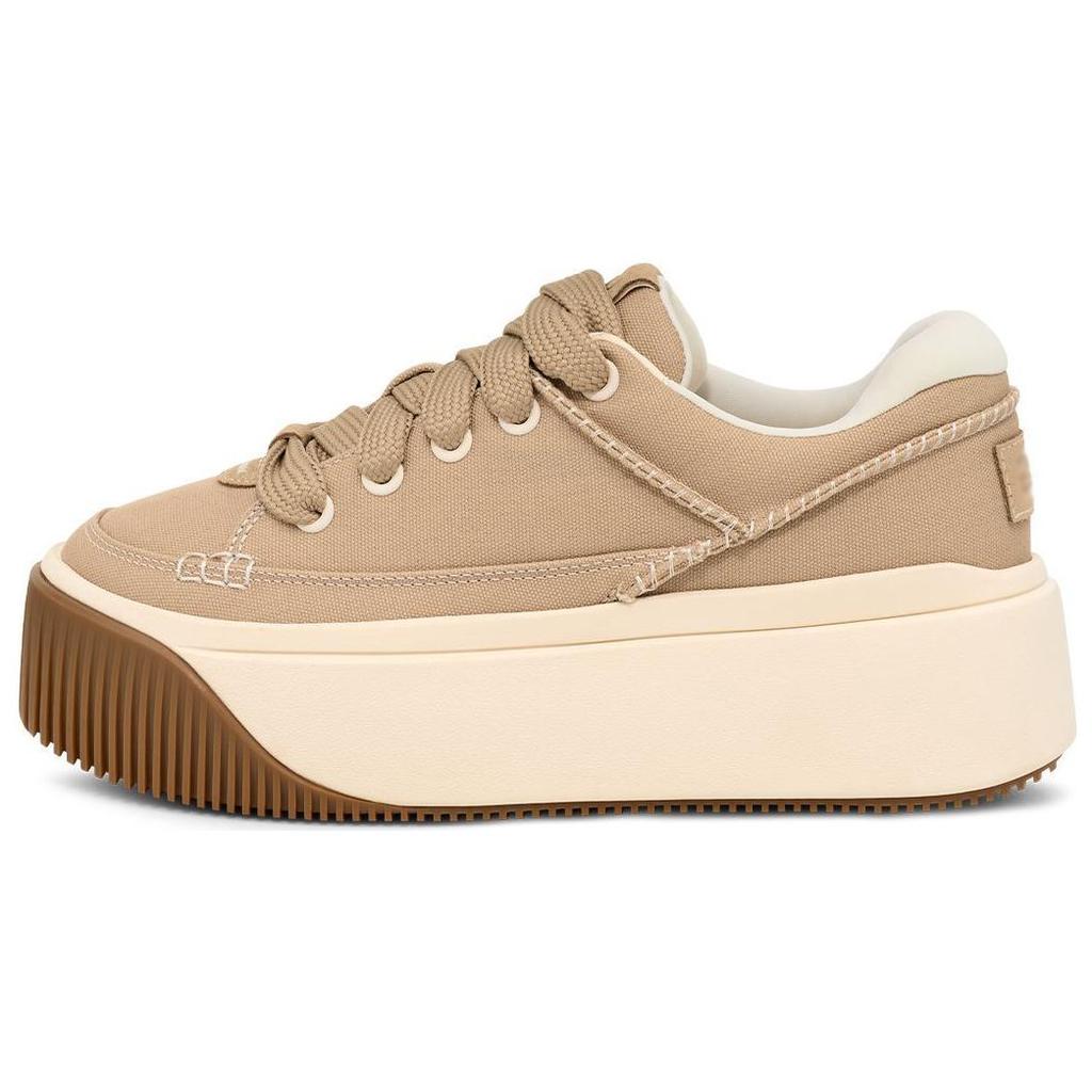 UGG Fashion Platform Fabric Comfortable Stylish Non-Slip Increased Height Low-Top Sneakers Men Sneakers Brown 1167499-MDSD
