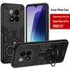Чехол-броня с двойным кольцом для пальца для Xiaomi Redmi Note 14 Pro Plus Чехол для POCO X7 Вращающаяся металлическая подставка-держатель