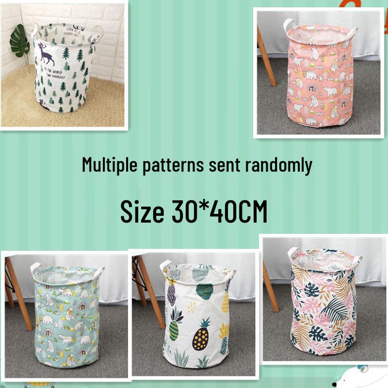 Extra Large Cotton Linen Folding Laundry Basket and Toy Hamper