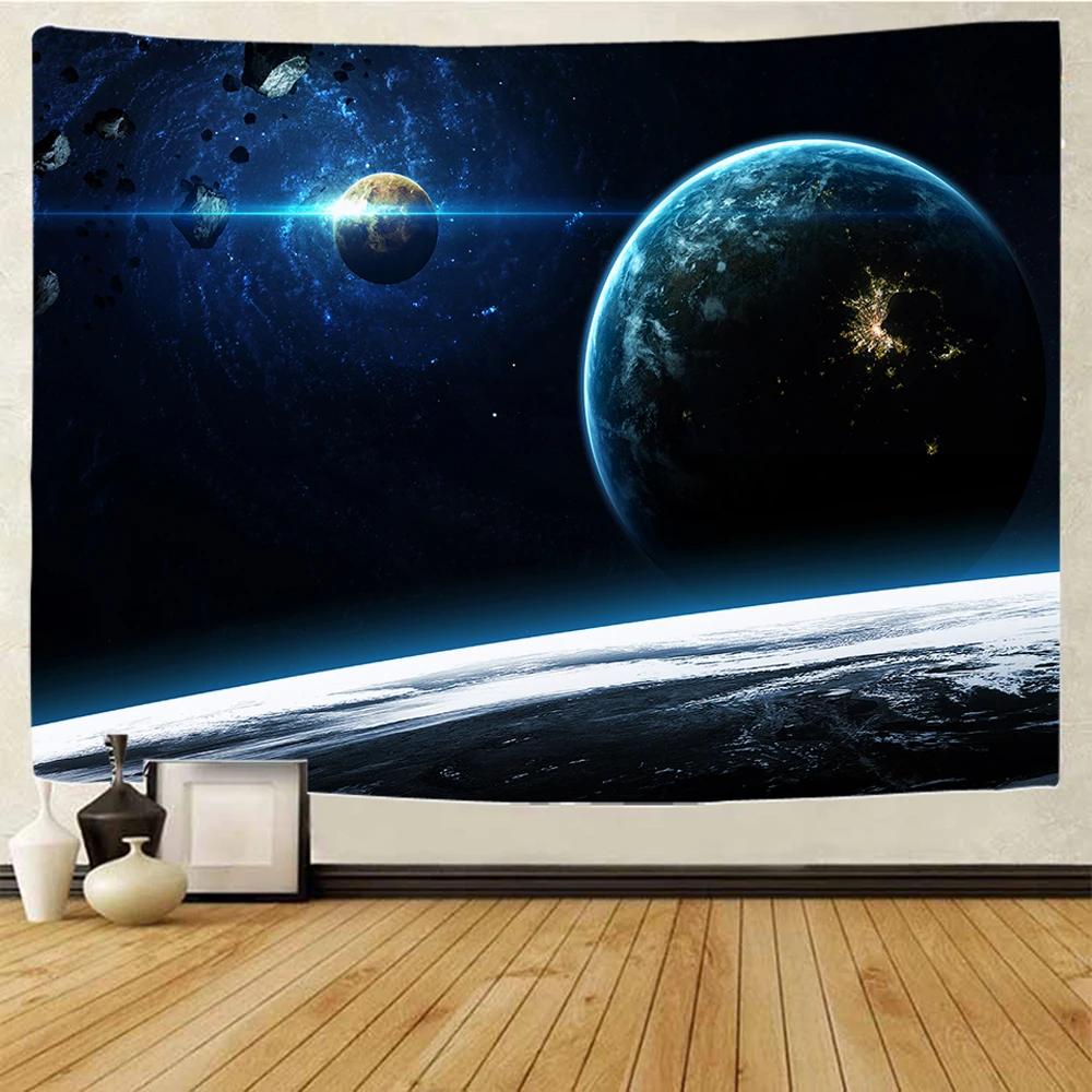 Cosmic Planet Home Decoration Tapestry Background Cloth Yoga Mat Bed Sheet Sofa Blanket