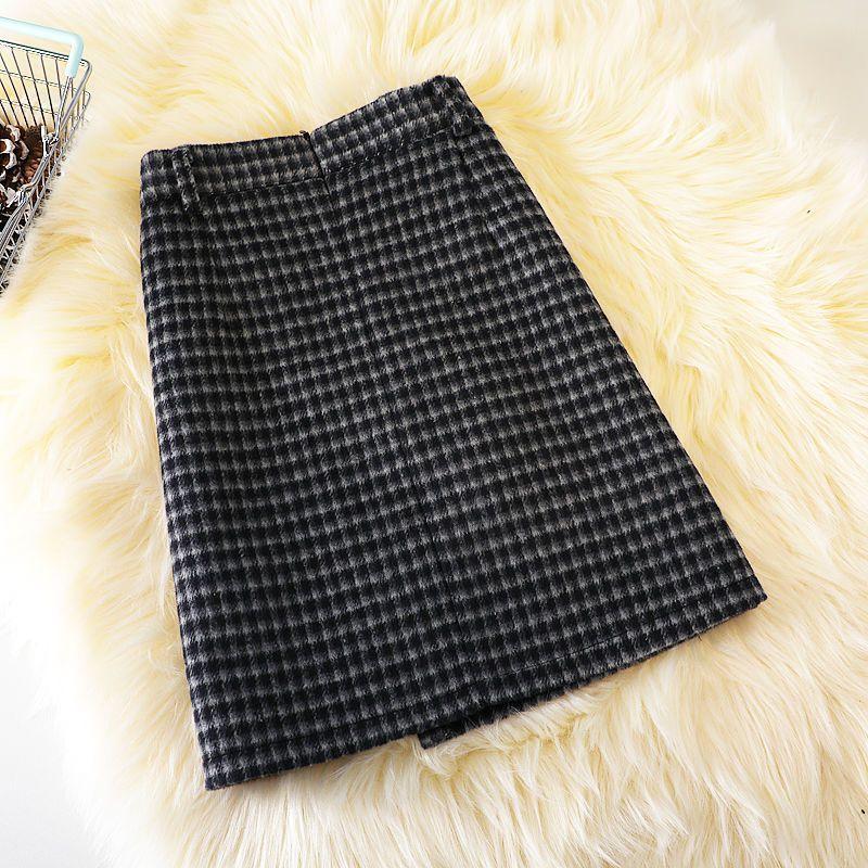 Женские короткие юбки в винтажном стиле в клетку, женские повседневные уличные юбки с высокой талией