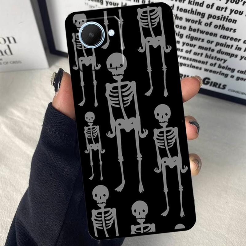 Психоделический Скелет Для Realme C63 C71 C55 C67 C51 C75 C61 C65 C53 10 11 12 13 14 15 Pro Plus GT6 GT7 Pro Чехол