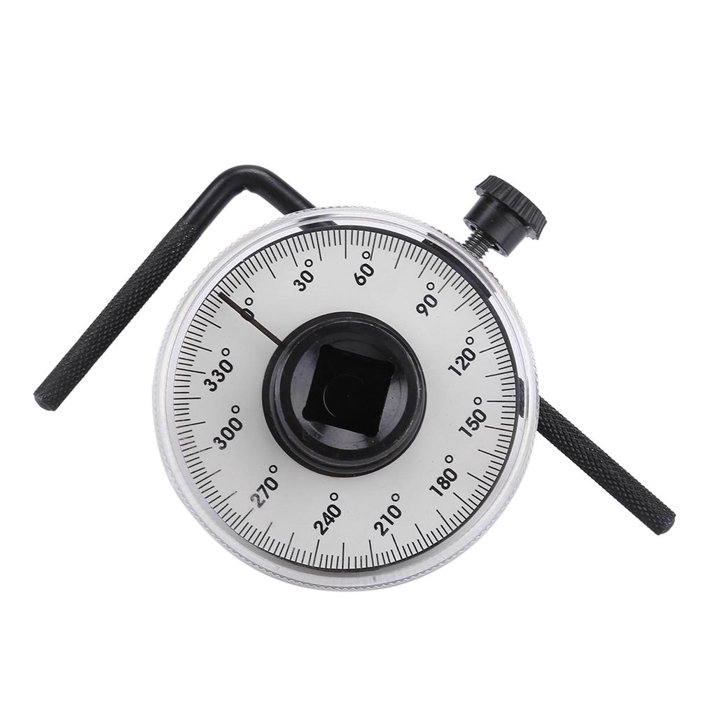 1/2 Inch Drive Torque Angle Gauge 360 Degree Angle Rotation Measurer Hand Tool Wrench Measuring Automotive Meter Tool