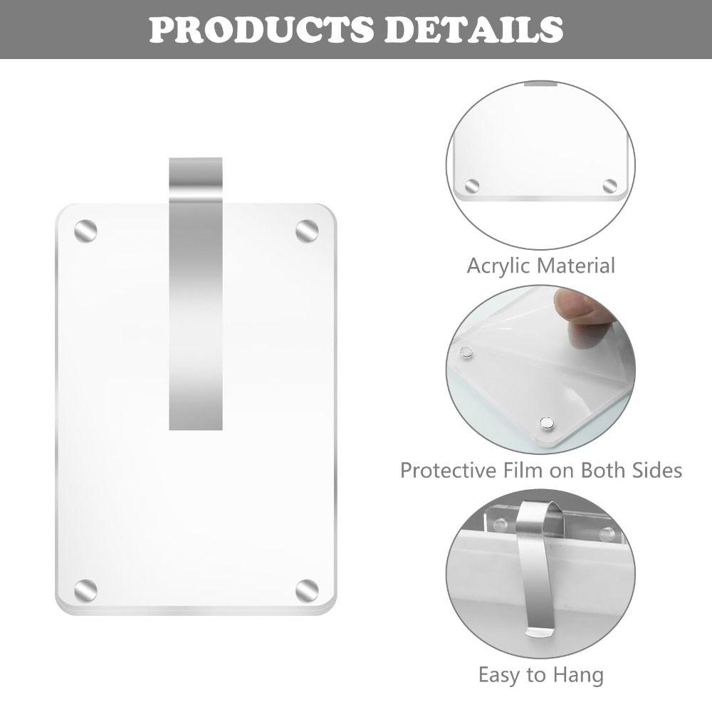 Photograph Display Car Sun Visor Photo Holder Acrylic Car Picture Holder New Picture Frame Clip