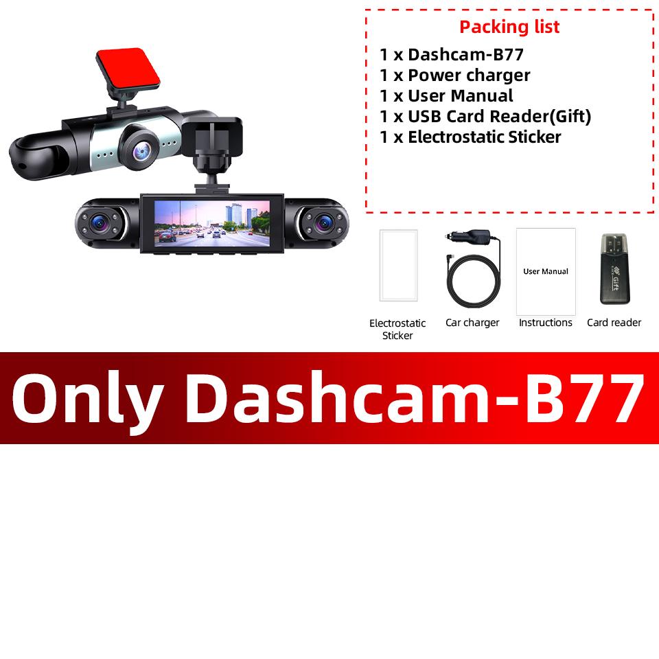 4 Channel Dash Cam Mini Driving Recorder 1080P Video Recorder with Night Vision Parking Surveillance Car DVR Camera