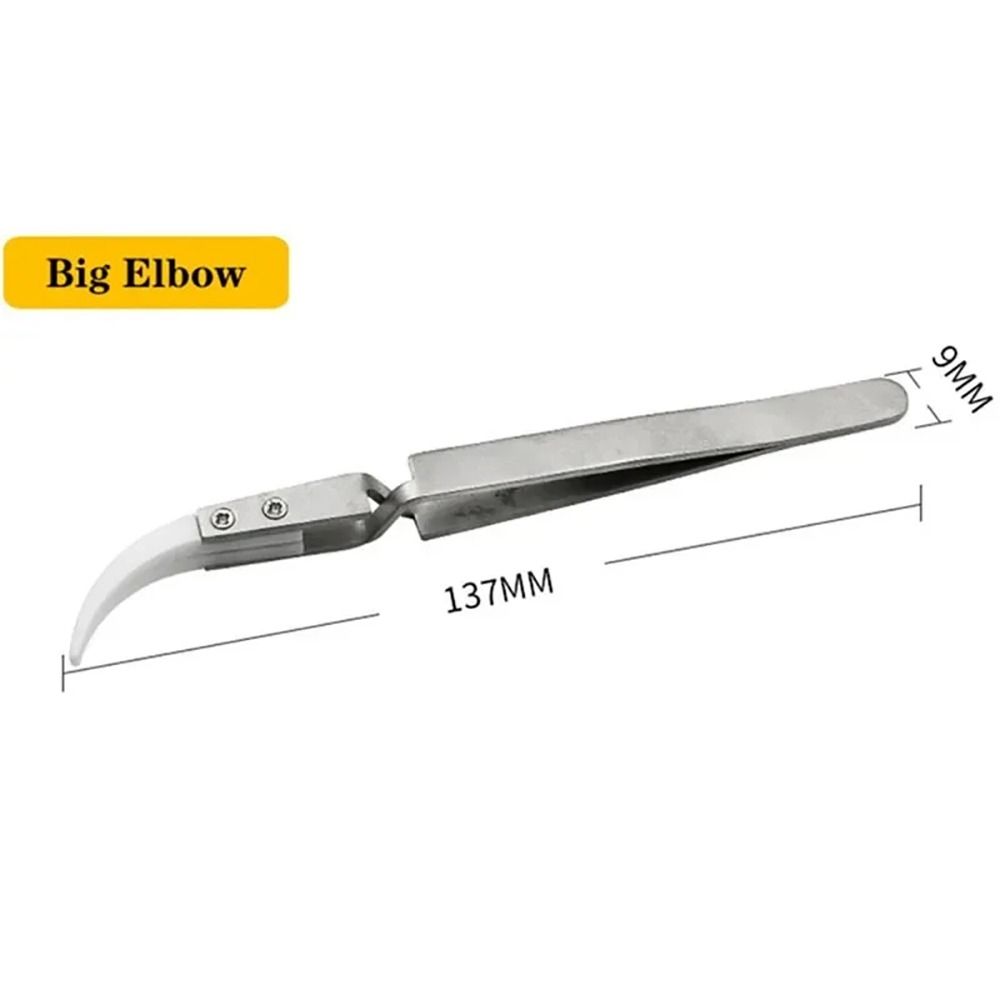 1 шт. обратный керамический пинцет, кислотостойкий изоляционный пинцет, новый электронный пинцет для пайки