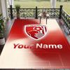 Custom Text Printed Rug Bournemouth Football Non Slip Floor Carpet For Home Room Decor