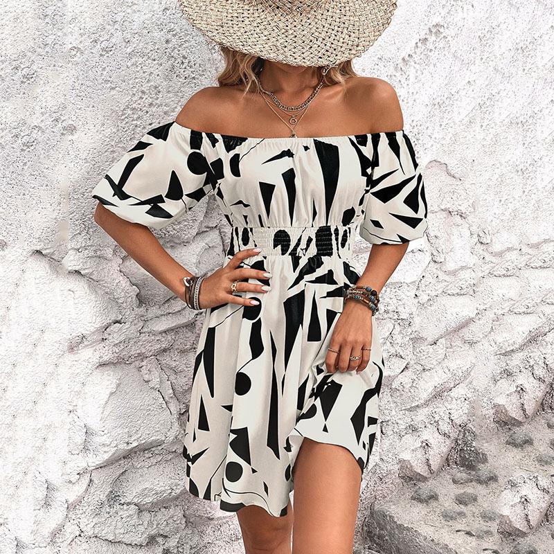 Модное сексуальное женское цельное платье с открытой спиной и плоским плечом