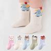 Новорожденные Детские Носки Милые Мультяшные Носки с Животными Хлопковые Бесшовные Удобные Дышащие Носки для Младенцев и Малышей для Девочек и Мальчиков