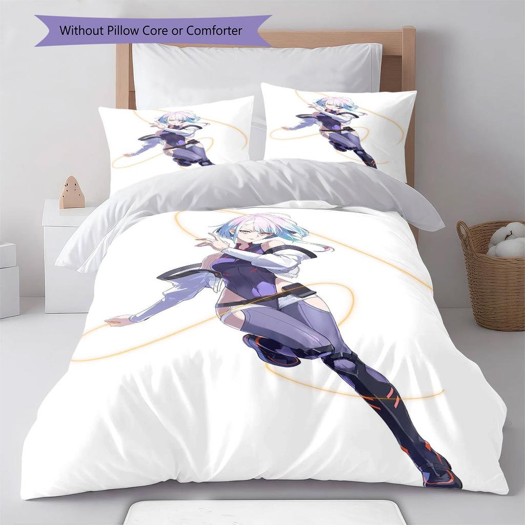 Lucyna Kushinada Pattern Bedding,Quilt Set Quilt Cover Pillowcase Home Birthday Gift(1 * duvet cover + 2 * pillowcase, without core)