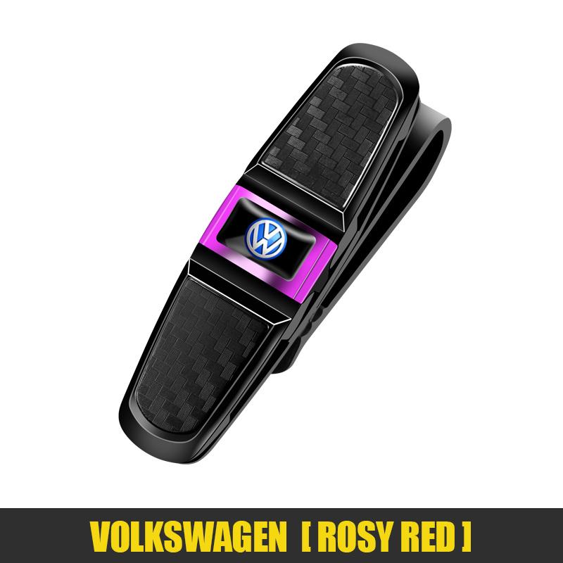 Для VW Volkswagen Jetta MK5 Golf Автомобильный зажим для очков Держатель для очков на козырек Солнцезащитные очки Держатель для очков Автоаксессуар Для Volkswagen VW RLine