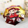 Floral Whimsy Portable Automatic Umbrella Compact 8 Rib Design Foldable Design for Outdoor Daily Use Stylish Accessory Gift for Festivals