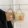 Adorable 2024 Mini Woven Straw Bag In Brown And Beige Ideal For Daily Outfits