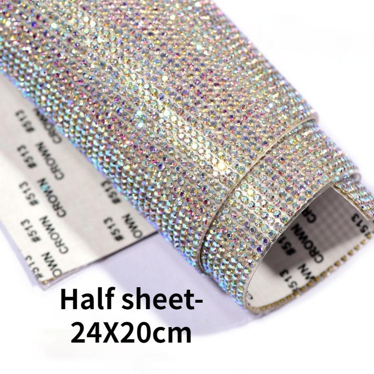 Self Adhesive Crystal Rhinestone Diamond Ribbon DIY Decoration Sticker with 2 Mm Rhinestones for Arts Crafts DIY Car Phone Decoration
