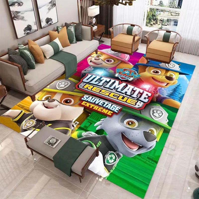 3D мультяшный ковер с принтом Щенячий патруль для гостиной, спальни, нескользящий ковер, домашний декор для спальни, ковер-зона, подарок на день рождения