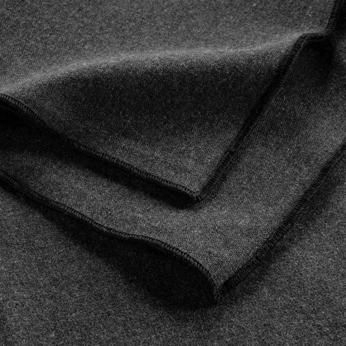 Serviettes de table - Mistralines - Anthracite - 100% coton recyclé - 40 x 40 cm - Lot de 3