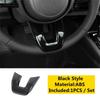 Couverture de volant inférieure pour Honda HR-V Vezel 2021-2024, aspect carbone ABS, noir piano, accessoires de voiture, moulures intérieures