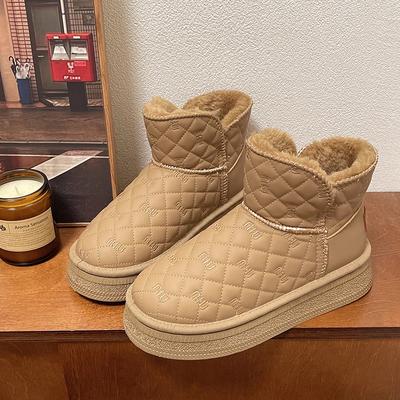 Женские зимние ботинки Теплые зимние плюшевые ботинки Женская зимняя повседневная обувь Женские ботильоны Туфли на платформе