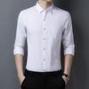 Spring and Autumn Men's Long-sleeved Shirt Youth Casual Solid Color Shirt Men's One Piece