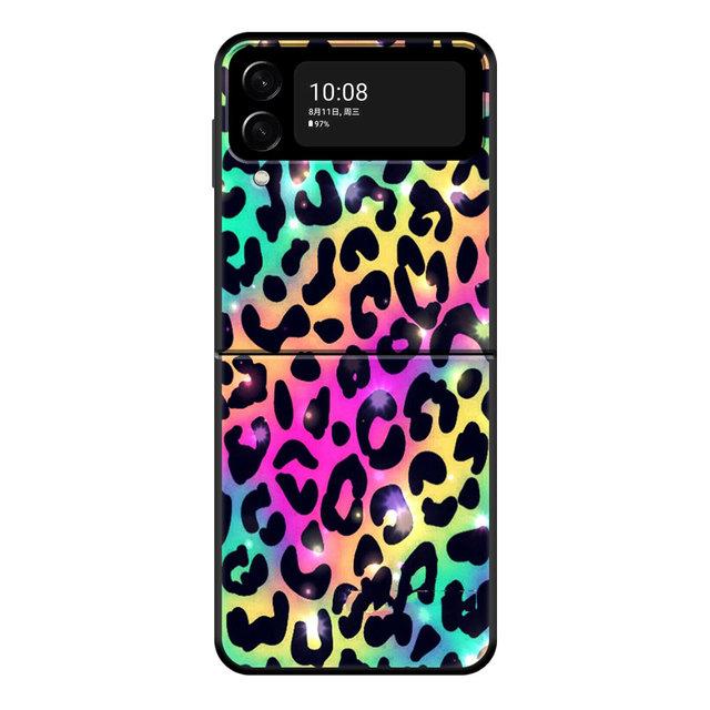 Модный черный чехол с леопардовым принтом «Пантера» для Samsung Galaxy Zflip3 Z Flip3 5g Zflip Flip для смартфона