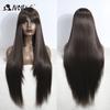 Noble Cosplay Synthetic Wig With Bangs Long Straight Wig Ombre White Colored Wig Wig For Women Wig For Women Synthetic Wig